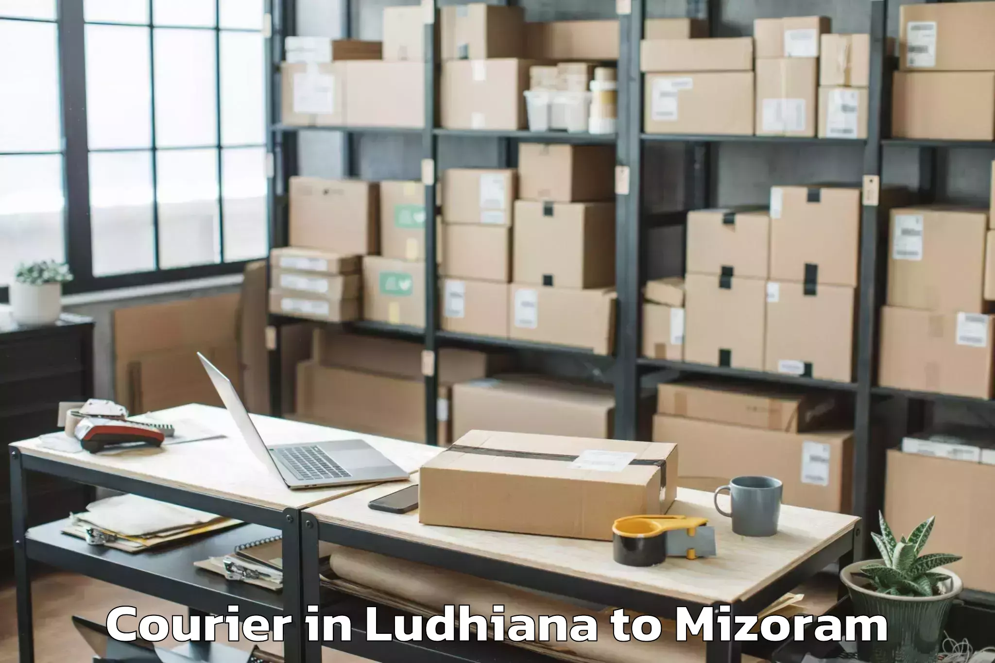 Ludhiana to Tlabung Courier